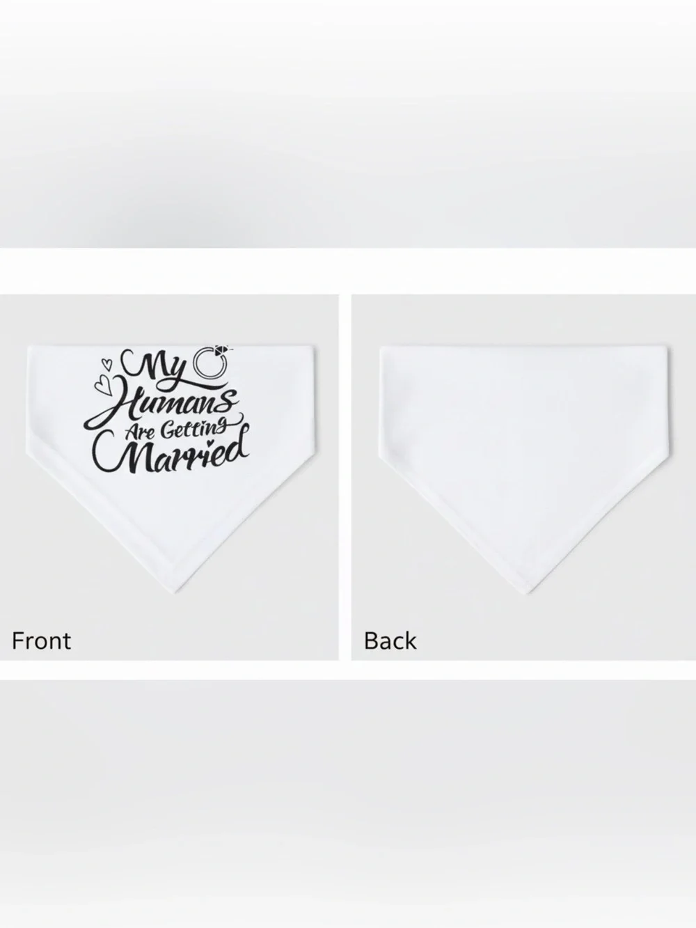 Like New Unbranded Dog Bandana – Engagement & Proposal Announcement
